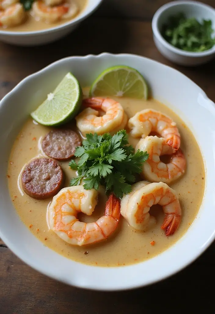 29 Shrimp and Sausage Ramen Recipes for Bold Flavor 6 29 Shrimp and Sausage Ramen Recipes for Bold Flavor - 2. Creamy Coconut Shrimp Ramen