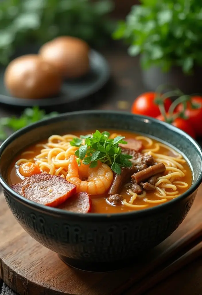 29 Shrimp and Sausage Ramen Recipes for Bold Flavor 127 29 Shrimp and Sausage Ramen Recipes for Bold Flavor - 23. Mushroom Shrimp and Sausage Ramen