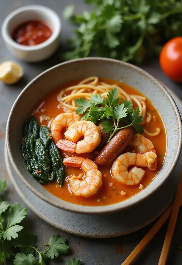 29 Shrimp and Sausage Ramen Recipes for Bold Flavor 134 29 Shrimp and Sausage Ramen Recipes for Bold Flavor - 24. Sweet Potato Shrimp and Sausage Ramen