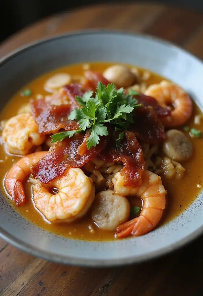 29 Shrimp and Sausage Ramen Recipes for Bold Flavor 153 29 Shrimp and Sausage Ramen Recipes for Bold Flavor - 27. Maple Bacon Shrimp and Sausage Ramen