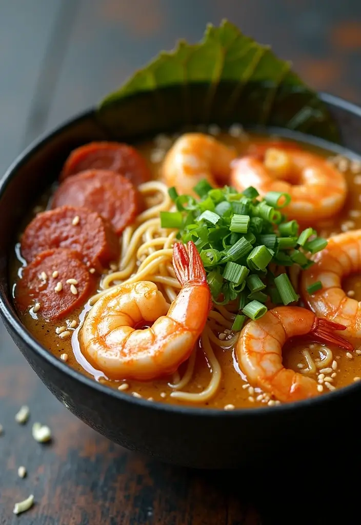 29 Shrimp and Sausage Ramen Recipes for Bold Flavor 28 29 Shrimp and Sausage Ramen Recipes for Bold Flavor - 6. Honey Garlic Shrimp and Sausage Ramen