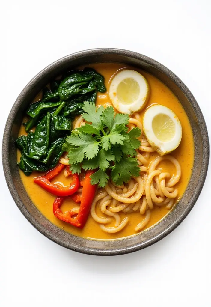 29 Vegetable Ramen Noodle Recipes Packed with Flavor 6 29 Vegetable Ramen Noodle Recipes Packed with Flavor - 2. Creamy Coconut Curry Ramen