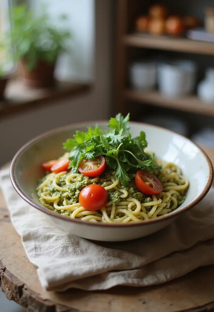 30 Best Instant Ramen Recipes You’ll Want Every Week - 11. Pesto Ramen Surprise