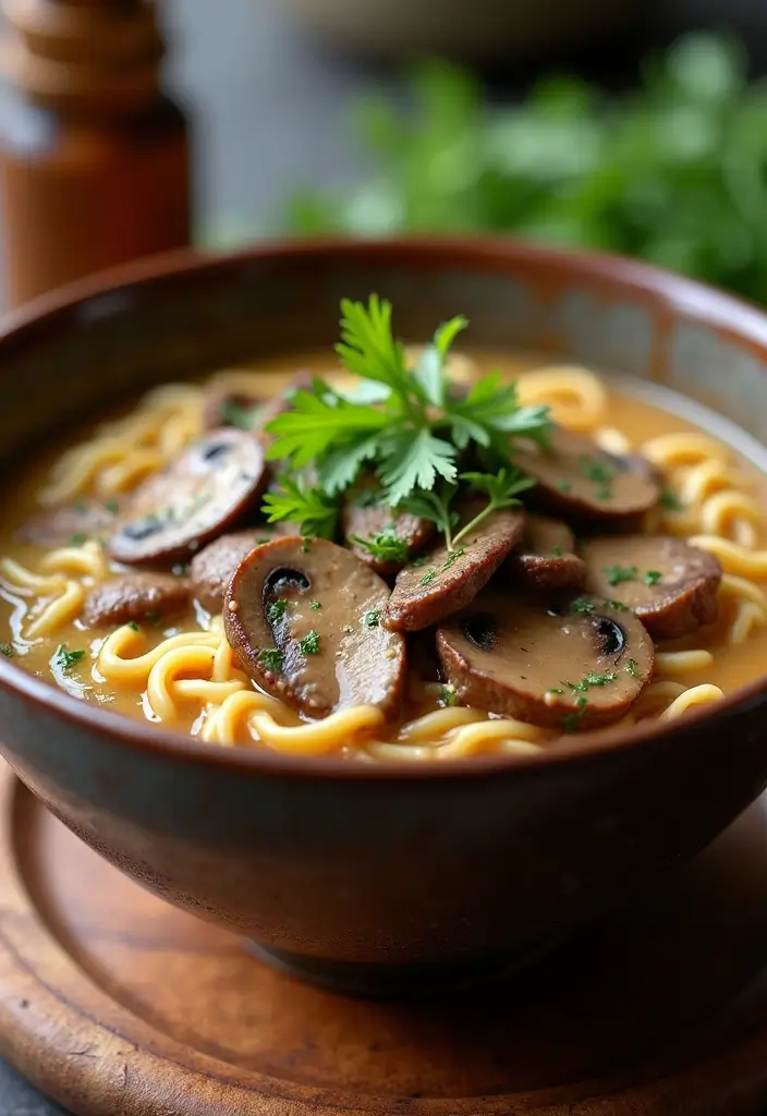 30 Best Instant Ramen Recipes You’ll Want Every Week - 16. Beef Stroganoff Ramen