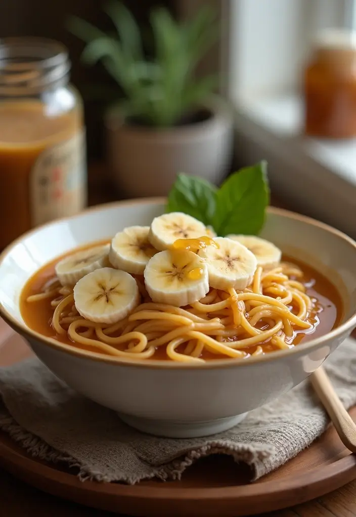 30 Best Instant Ramen Recipes You’ll Want Every Week - 25. Peanut Butter Banana Ramen