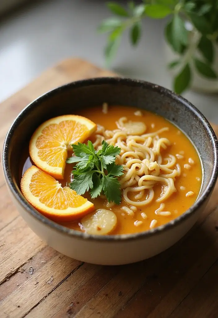 30 Best Instant Ramen Recipes You’ll Want Every Week - 28. Orange Ginger Ramen