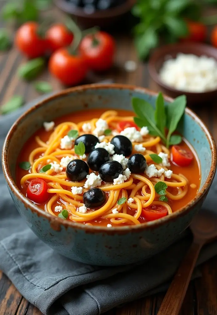 30+ College Ramen Recipes That Are Budget-Friendly and Fun 58 30+ College Ramen Recipes That Are Budget-Friendly and Fun - 10. Mediterranean Ramen