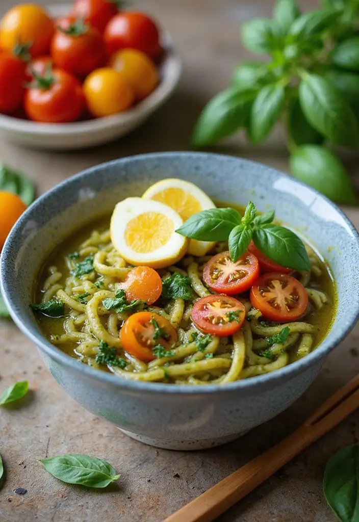 30+ College Ramen Recipes That Are Budget-Friendly and Fun 63 30+ College Ramen Recipes That Are Budget-Friendly and Fun - 11. Pesto Ramen