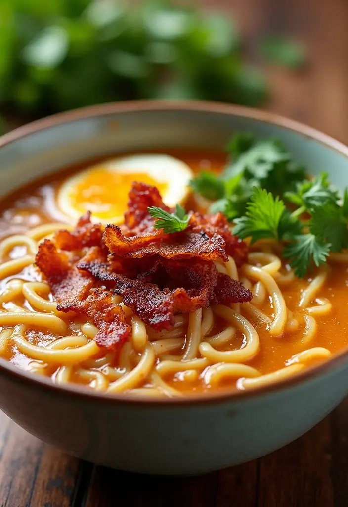 30+ College Ramen Recipes That Are Budget-Friendly and Fun 103 30+ College Ramen Recipes That Are Budget-Friendly and Fun - 19. Bacon Ranch Ramen