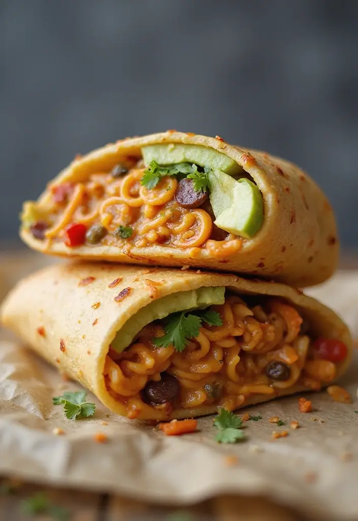 30+ College Ramen Recipes That Are Budget-Friendly and Fun 129 30+ College Ramen Recipes That Are Budget-Friendly and Fun - 23. Ramen Burrito