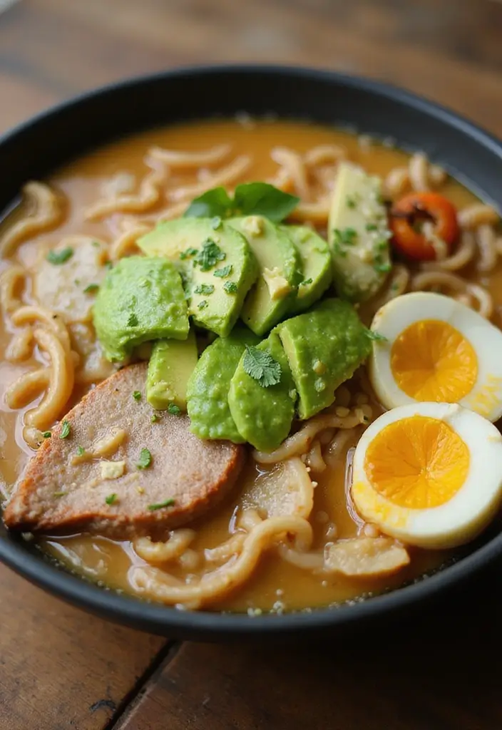 30+ College Ramen Recipes That Are Budget-Friendly and Fun 155 30+ College Ramen Recipes That Are Budget-Friendly and Fun - 27. Ramen with Avocado