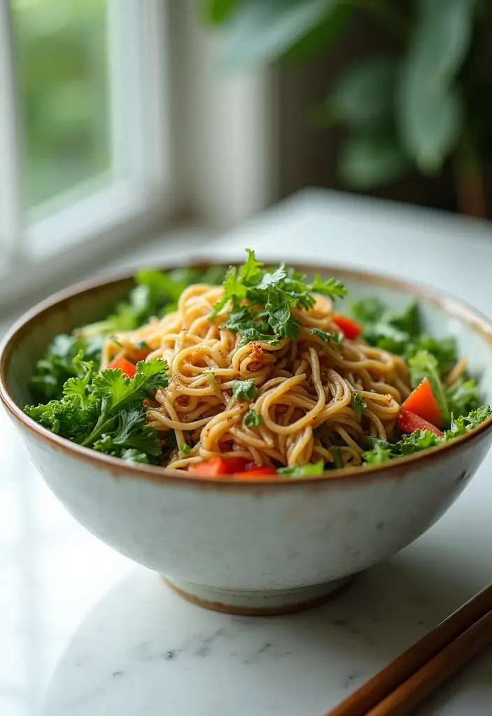 30+ Crunchy Ramen Noodle Salad Recipes with Asian Coleslaw Twist 50 30+ Crunchy Ramen Noodle Salad Recipes with Asian Coleslaw Twist - 10. Garlic Soy Ramen Salad