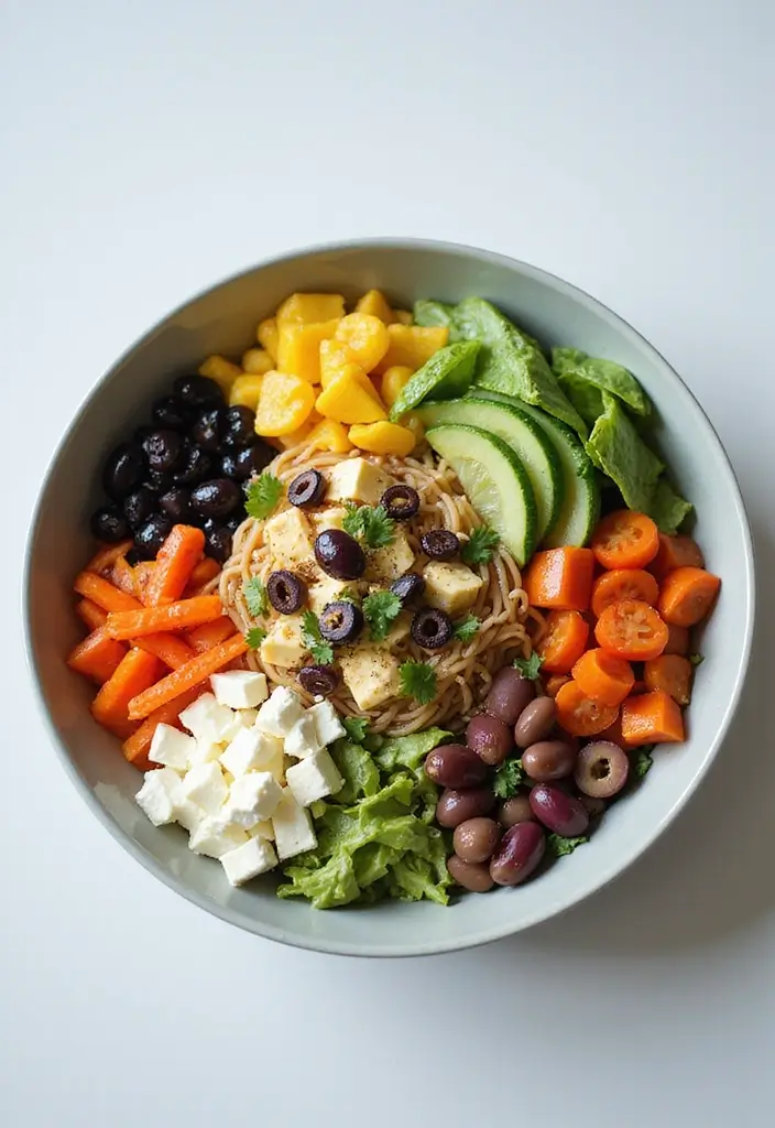 30+ Crunchy Ramen Noodle Salad Recipes with Asian Coleslaw Twist 72 30+ Crunchy Ramen Noodle Salad Recipes with Asian Coleslaw Twist - 14. Mediterranean Ramen Salad