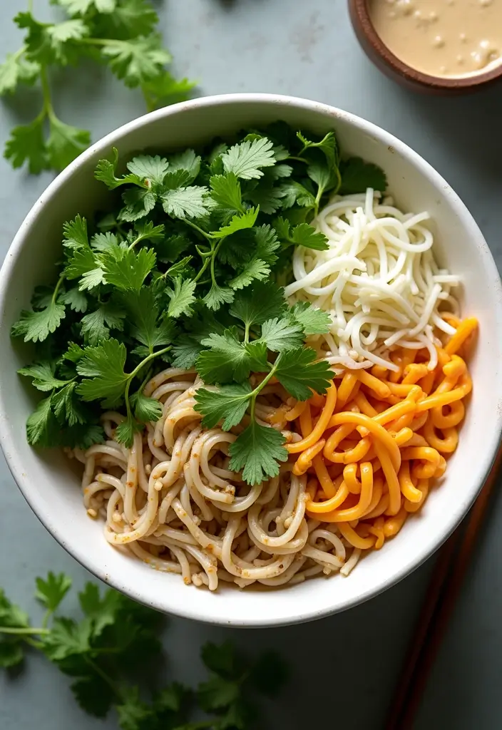 30+ Crunchy Ramen Noodle Salad Recipes with Asian Coleslaw Twist 102 30+ Crunchy Ramen Noodle Salad Recipes with Asian Coleslaw Twist - 20. Creamy Cilantro Ramen Salad