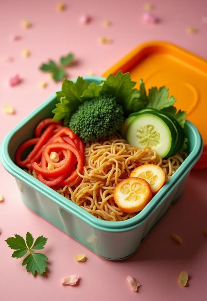 30+ Crunchy Ramen Noodle Salad Recipes with Asian Coleslaw Twist 156 30+ Crunchy Ramen Noodle Salad Recipes with Asian Coleslaw Twist - 28. Lunchbox Ramen Salad
