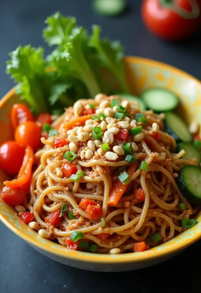 30+ Crunchy Ramen Noodle Salad Recipes with Asian Coleslaw Twist 13 30+ Crunchy Ramen Noodle Salad Recipes with Asian Coleslaw Twist - 3. Spicy Thai Ramen Noodle Salad