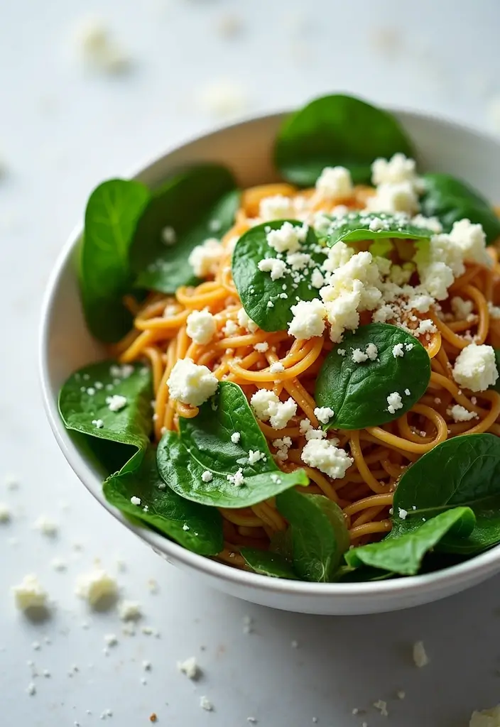 30+ Crunchy Ramen Noodle Salad Recipes with Asian Coleslaw Twist 170 30+ Crunchy Ramen Noodle Salad Recipes with Asian Coleslaw Twist - 30. Spinach and Feta Ramen Salad