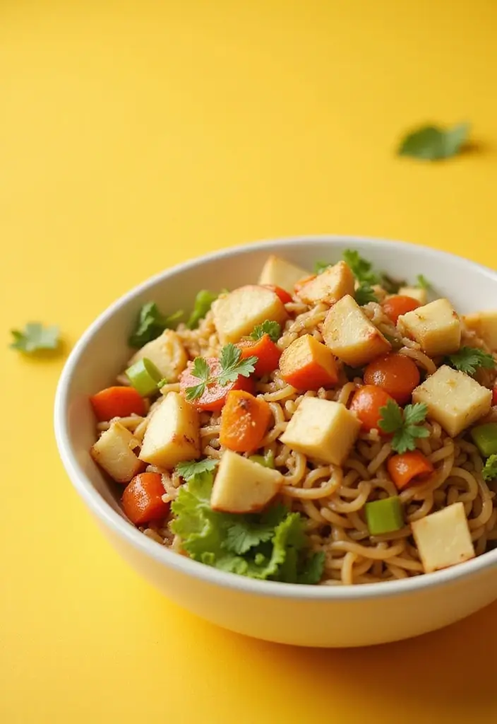 30+ Crunchy Ramen Noodle Salad Recipes with Asian Coleslaw Twist 47 30+ Crunchy Ramen Noodle Salad Recipes with Asian Coleslaw Twist - 9. Crunchy Ramen Salad with Apples