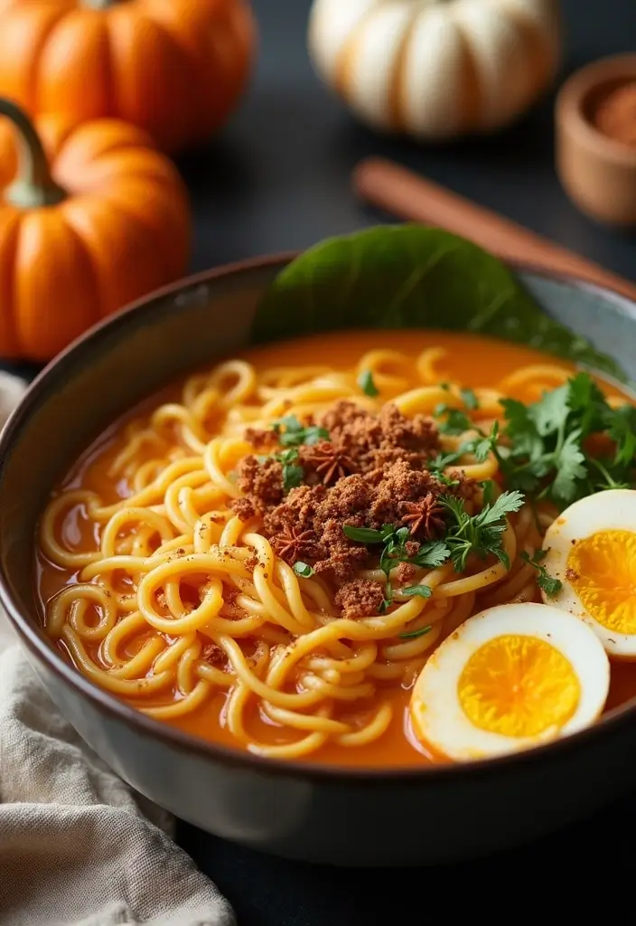 30+ Cup of Noodles Hacks and Ramen Recipes Worth Trying - 12. Pumpkin Spice Ramen