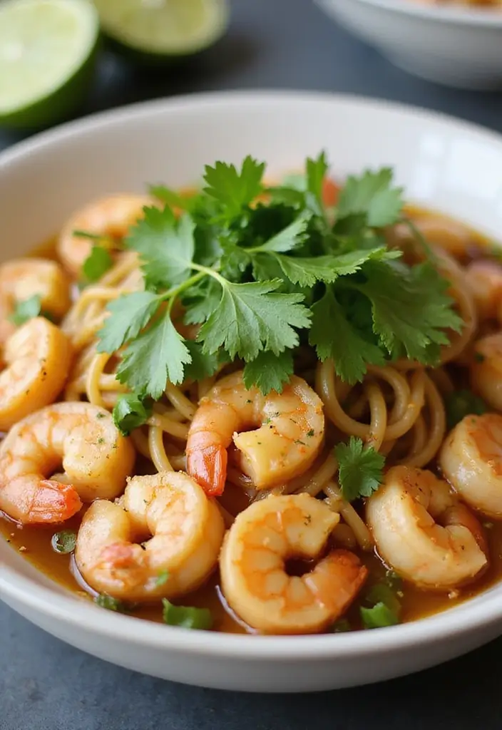 30+ Cup of Noodles Hacks and Ramen Recipes Worth Trying - 19. Cilantro Lime Shrimp Ramen