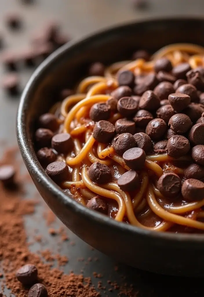 30+ Cup of Noodles Hacks and Ramen Recipes Worth Trying - 25. Chocolate Ramen Dessert