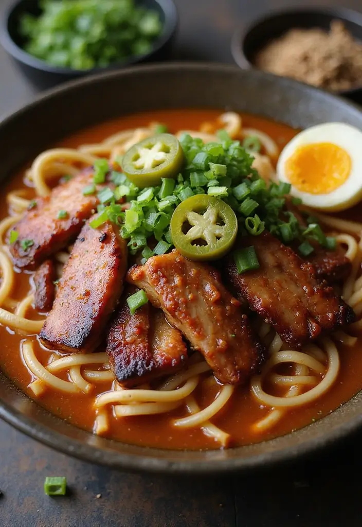 30+ Cup of Noodles Hacks and Ramen Recipes Worth Trying - 9. BBQ Ramen Bowl