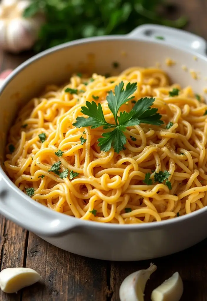 30 Ramen Casserole Recipes for Quick, Comforting Meals 105 30 Ramen Casserole Recipes for Quick, Comforting Meals - 17. Garlic Butter Ramen Casserole