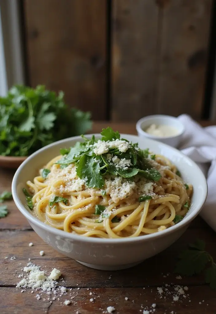 30+ Ramen Skillet Recipes for Quick Weeknight Dinners 6 30+ Ramen Skillet Recipes for Quick Weeknight Dinners - 2. Creamy Garlic Parmesan Ramen