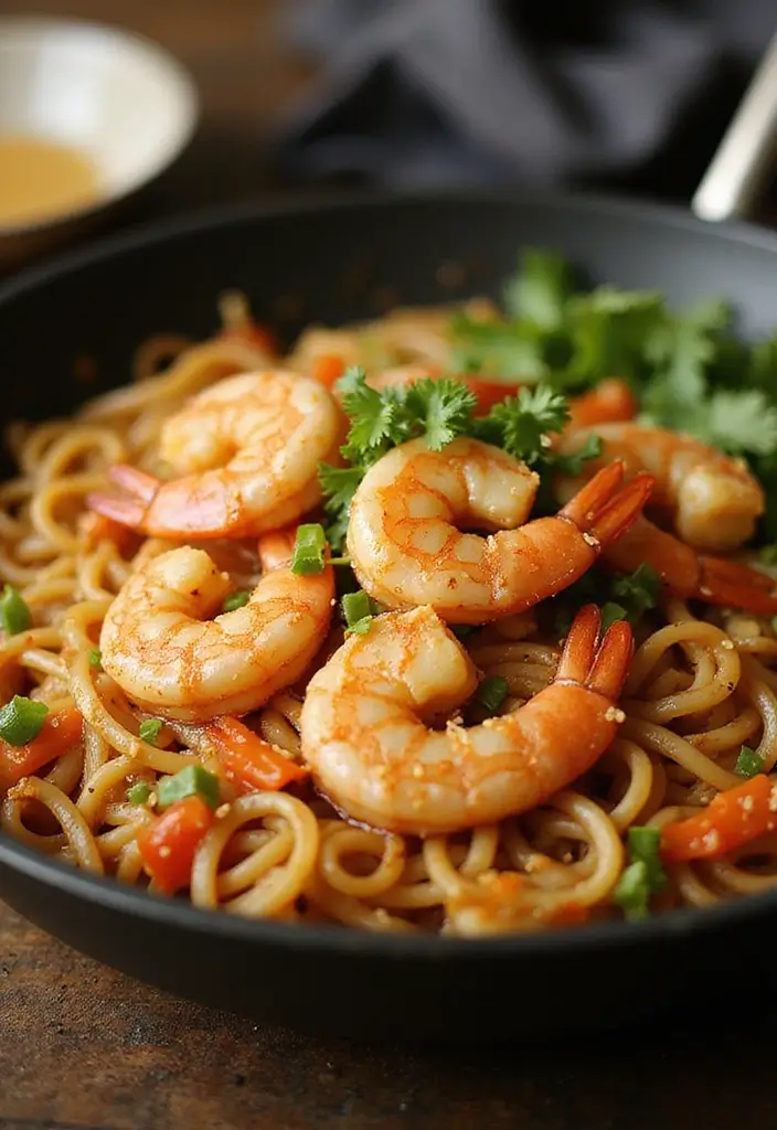 30+ Ramen Skillet Recipes for Quick Weeknight Dinners 103 30+ Ramen Skillet Recipes for Quick Weeknight Dinners - 21. Garlic Butter Shrimp Ramen Skillet