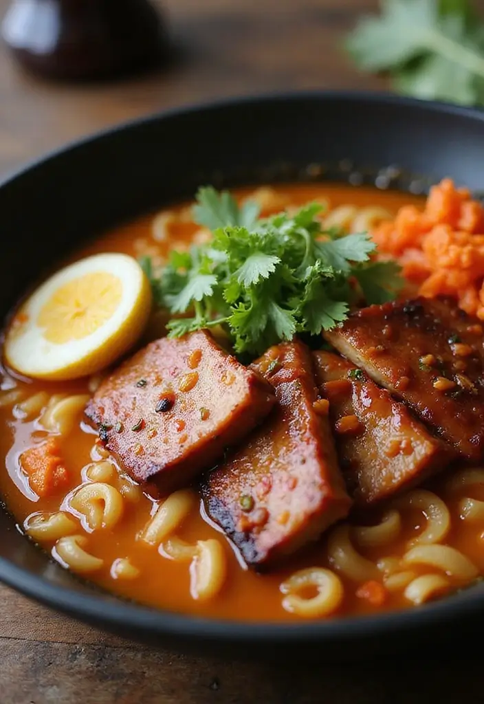 30+ Ramen Skillet Recipes for Quick Weeknight Dinners 134 30+ Ramen Skillet Recipes for Quick Weeknight Dinners - 26. BBQ Pork Ramen Skillet
