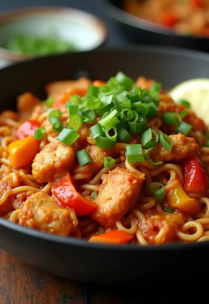 30+ Ramen Skillet Recipes for Quick Weeknight Dinners 158 30+ Ramen Skillet Recipes for Quick Weeknight Dinners - 30. Cajun Chicken Ramen Skillet