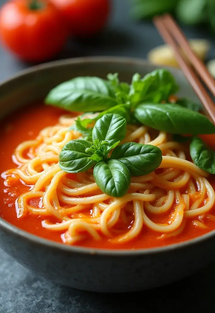 30 Ramen and Udon Noodle Recipes for Ultimate Comfort 103 30 Ramen and Udon Noodle Recipes for Ultimate Comfort - 21. Tomato Basil Ramen