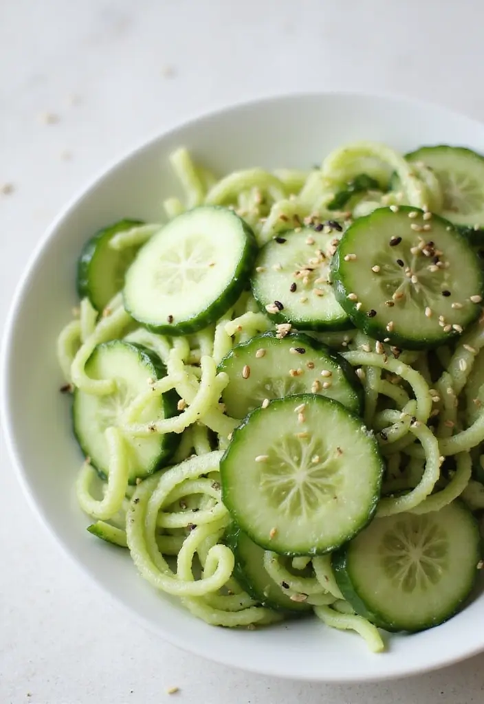 30 Ramen and Udon Noodle Recipes for Ultimate Comfort 115 30 Ramen and Udon Noodle Recipes for Ultimate Comfort - 23. Cucumber Noodle Salad with Sesame Dressing