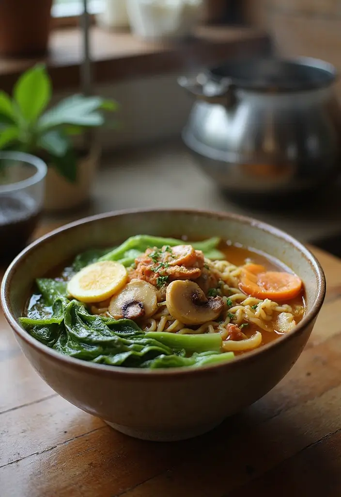 30 Ramen and Udon Noodle Recipes for Ultimate Comfort 122 30 Ramen and Udon Noodle Recipes for Ultimate Comfort - 24. Vegan Ramen with Bok Choy and Mushrooms