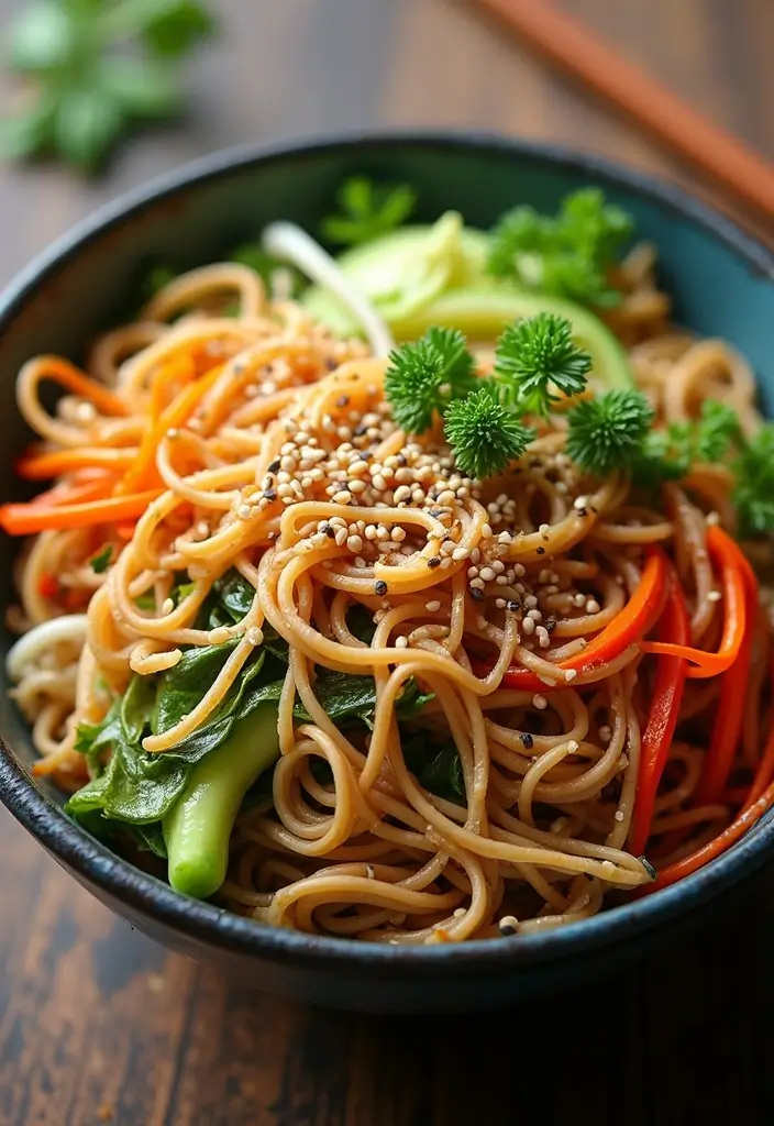 30 Ramen and Udon Noodle Recipes for Ultimate Comfort 139 30 Ramen and Udon Noodle Recipes for Ultimate Comfort - 27. Soba Noodle Salad with Sesame Soy Dressing