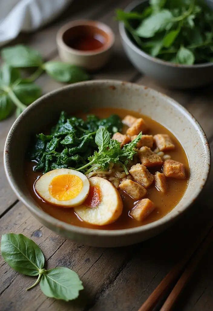 30 Ramen and Udon Noodle Recipes for Ultimate Comfort 160 30 Ramen and Udon Noodle Recipes for Ultimate Comfort - 30. Vegan Ramen with Spinach and Tofu