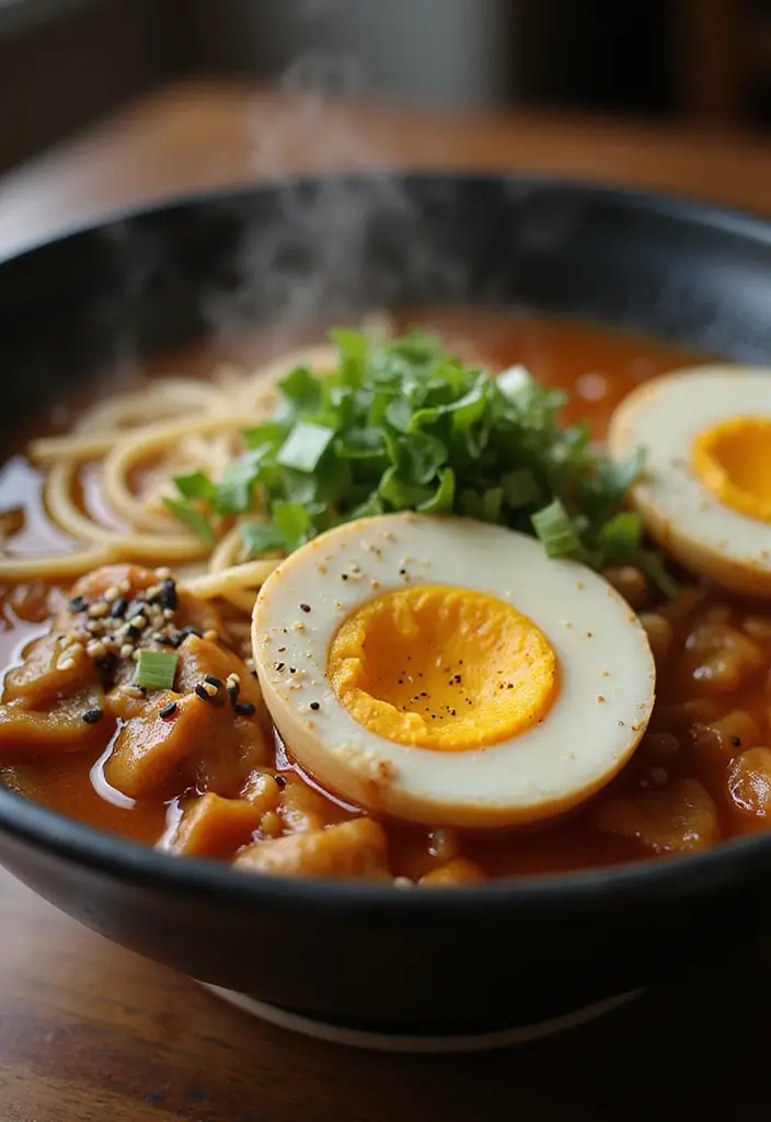 30+ Spicy Ramen Recipes with Egg That Bring the Heat 1 30+ Spicy Ramen Recipes with Egg That Bring the Heat - 1. Miso Ramen with Soft-Boiled Egg