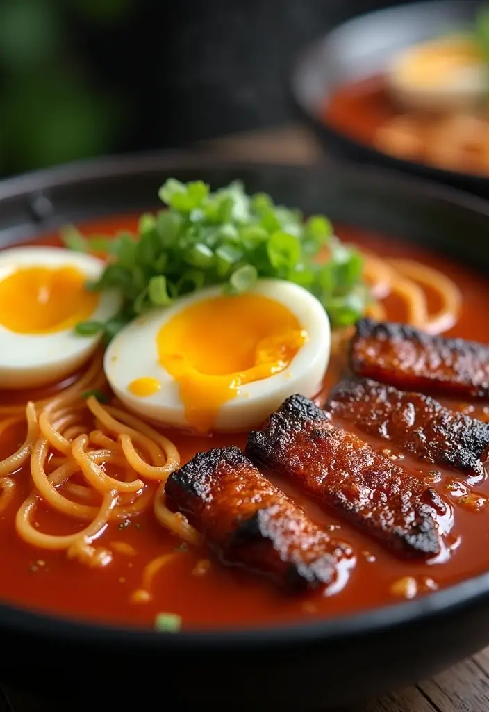 30+ Spicy Ramen Recipes with Egg That Bring the Heat 59 30+ Spicy Ramen Recipes with Egg That Bring the Heat - 11. Spicy BBQ Ramen