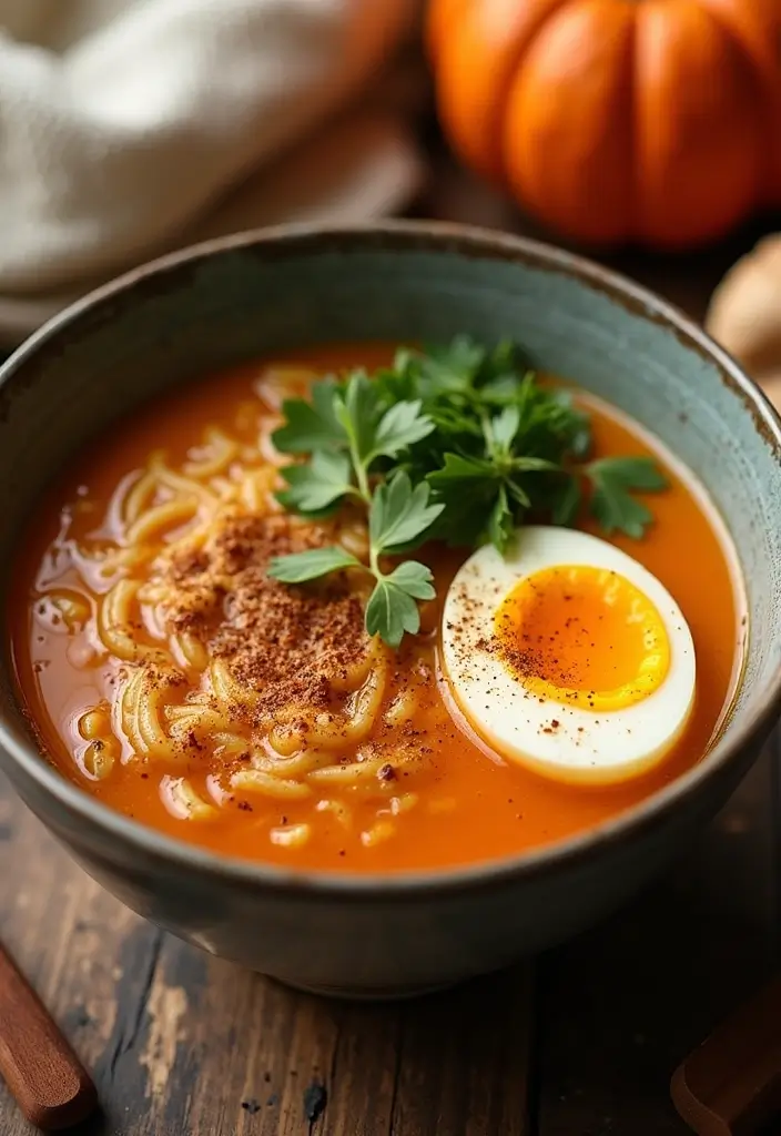 30+ Spicy Ramen Recipes with Egg That Bring the Heat 79 30+ Spicy Ramen Recipes with Egg That Bring the Heat - 15. Spicy Pumpkin Ramen