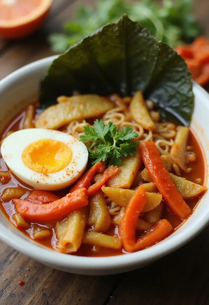 30+ Spicy Ramen Recipes with Egg That Bring the Heat 108 30+ Spicy Ramen Recipes with Egg That Bring the Heat - 20. Spicy Pickled Ramen