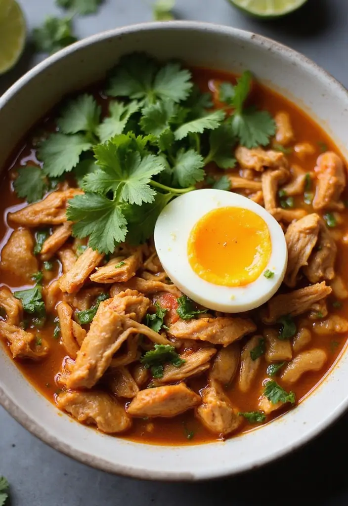 30+ Spicy Ramen Recipes with Egg That Bring the Heat 174 30+ Spicy Ramen Recipes with Egg That Bring the Heat - 30. Spicy Cilantro Lime Chicken Ramen